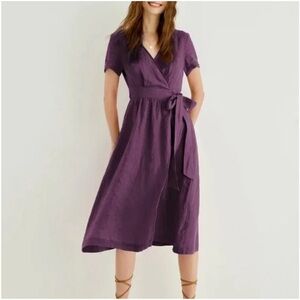 NEW Grae Cove Immy Wrap Dress Eggplant